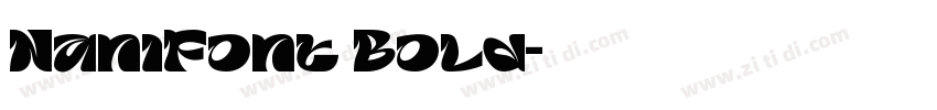 NaniFont Bold字体转换